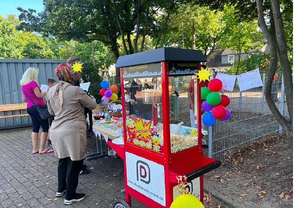 Popcorn-Automat des Elternbeirats
